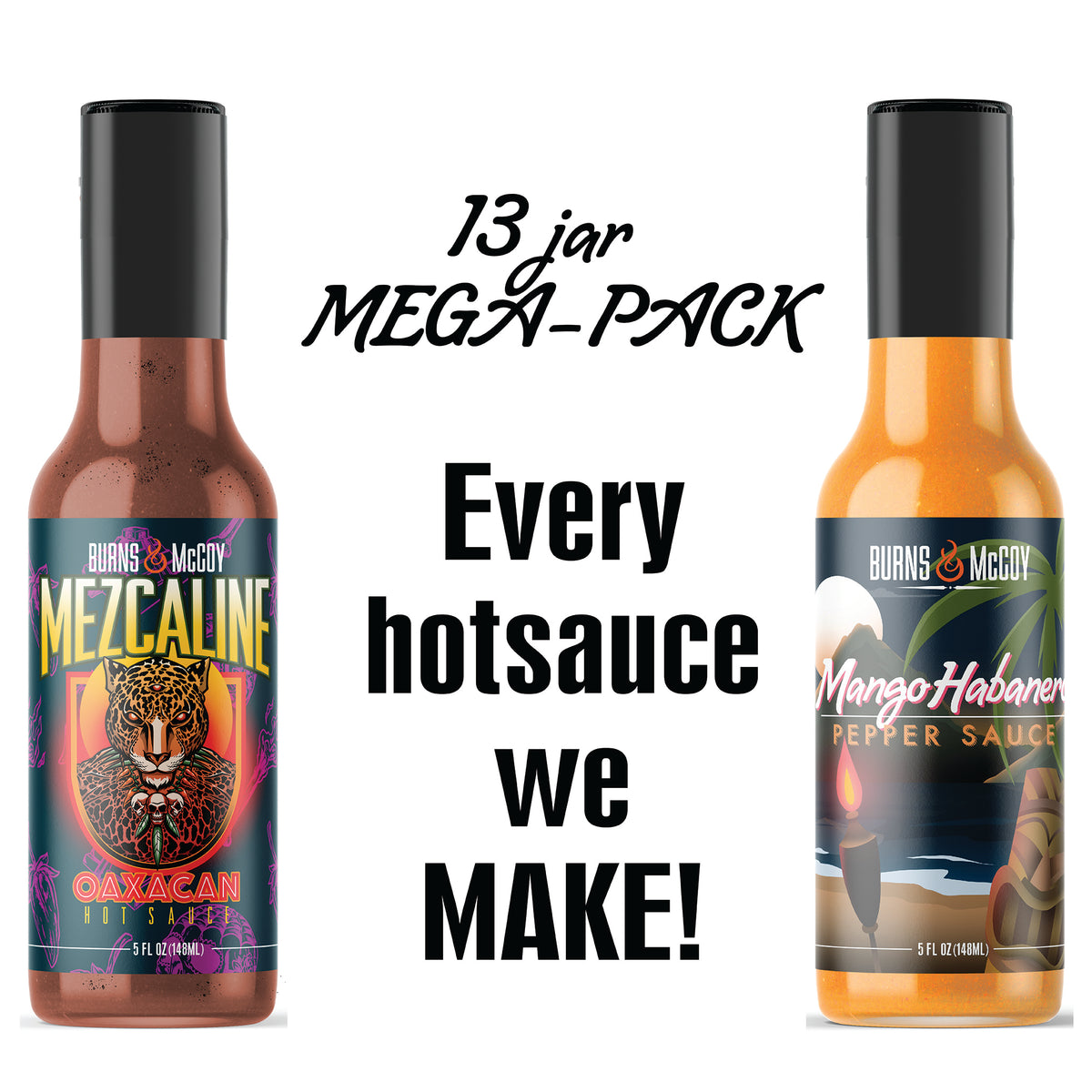 The 13.1 Distance. 13 Hot Sauces, 1 Salsa *FREE SHIPPING INCLUDED