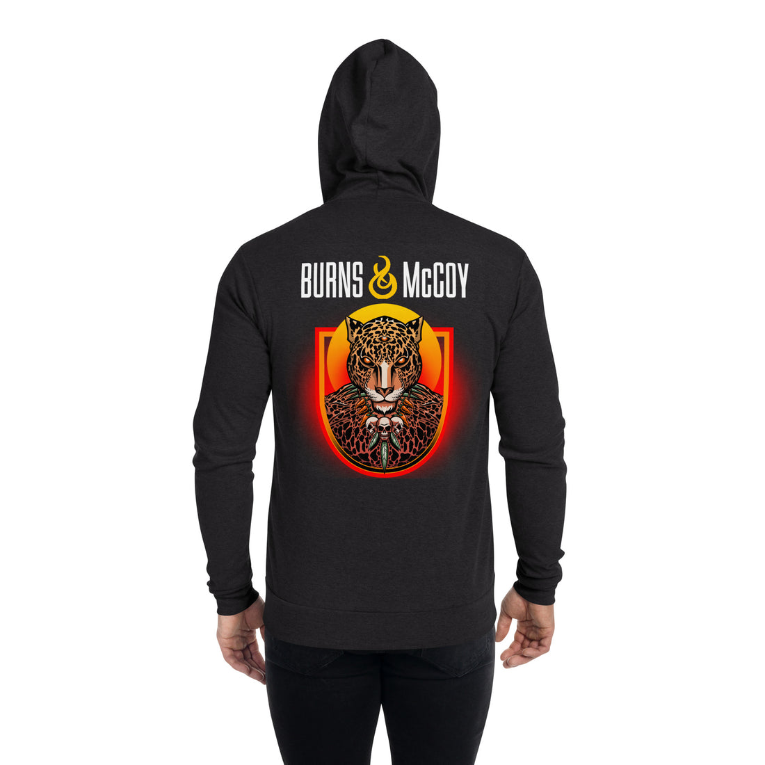 Burns and McCoy Jaguar thin Unisex zip hoodie