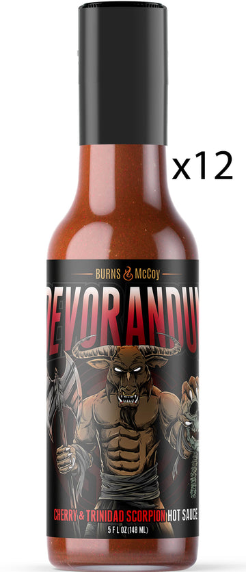 Devorandum Cherry & Trinidad Scorpion Hot Sauce Case