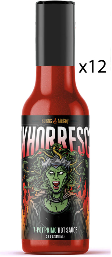 Exhorresco-7 Pot Primo Hot Sauce Case